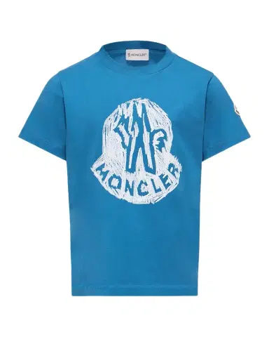 Moncler Boy's Logo-Print Cotton Jersey T-Shirt, Size 4- | Thumbnail 1