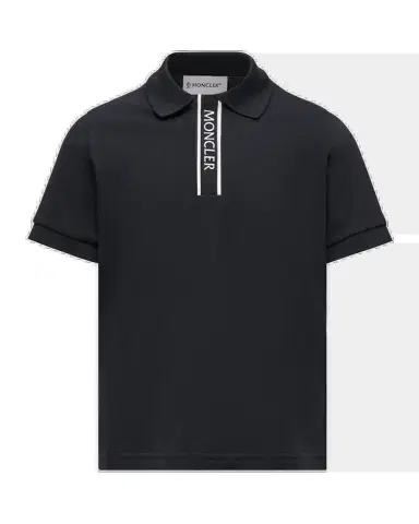 Moncler Boy's Logo-Trim Cotton Pique Polo, Size -14 | Thumbnail 2