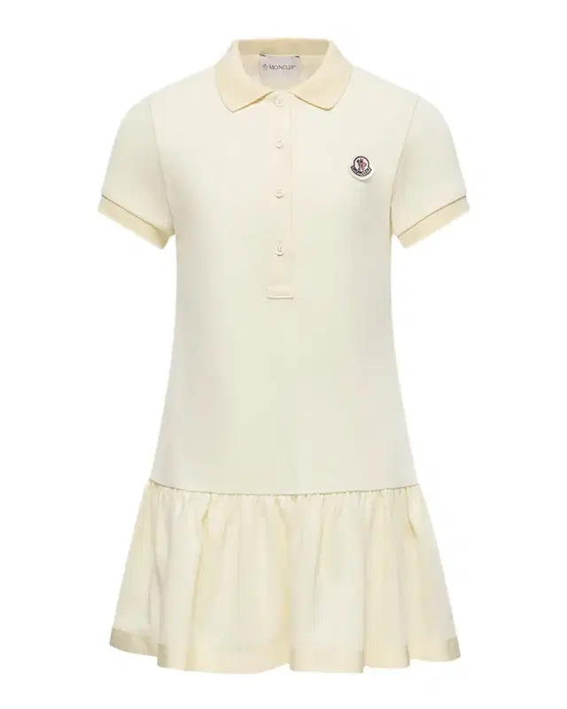Girl 's Ruffle-Hem Polo Dress, Size 4-