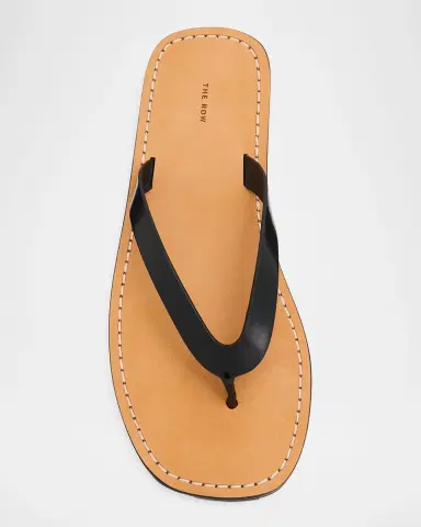 The Row City Leather Flat Thong Sandals | Thumbnail 5