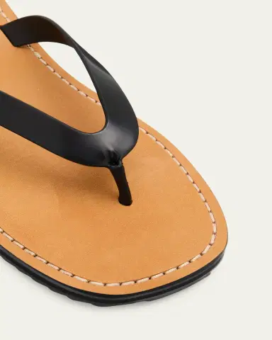 The Row City Leather Flat Thong Sandals | Thumbnail 10
