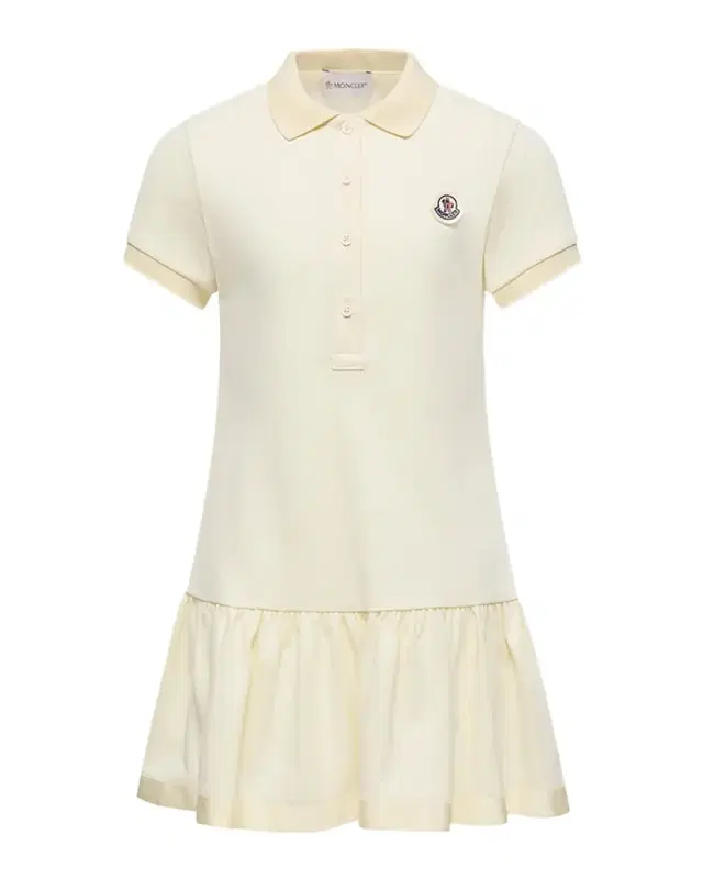 Girl 's Ruffle-Hem Polo Dress, Size 12-