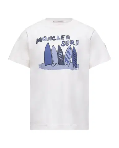 Moncler Boy's Surf-Print Cotton Jersey T-Shirt, Size 12-14 | Thumbnail 1