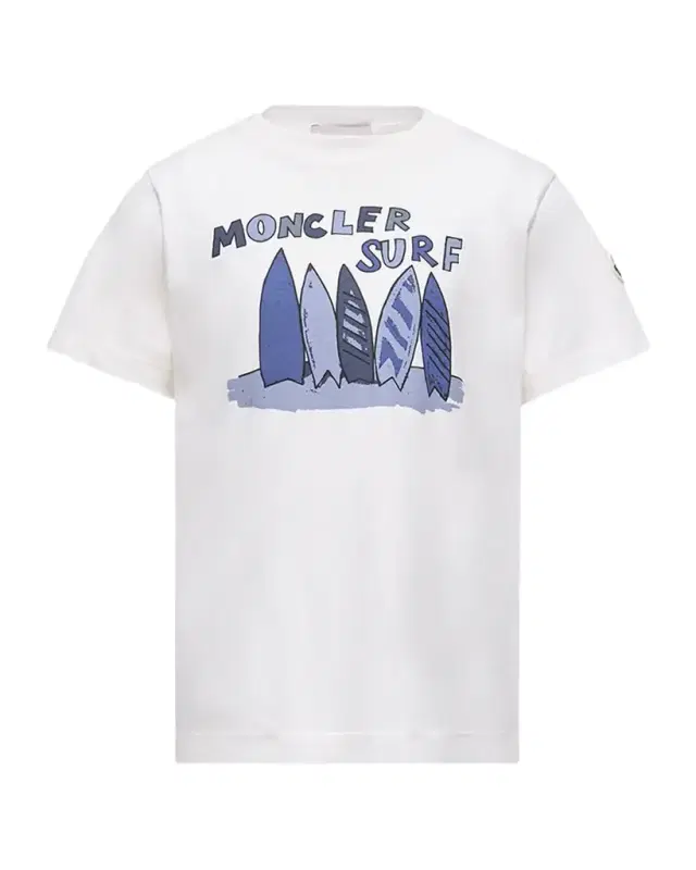 Moncler Boy 's Surf-Print Cotton Jersey T-Shirt, Size 12-14