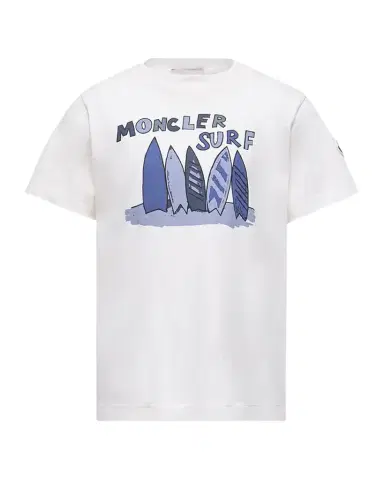 Moncler Boy's Surf-Print Cotton Jersey T-Shirt, Size 8-10 | Thumbnail 1