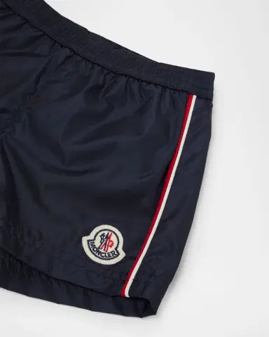 Moncler Boy's Nylon Swim Shorts, Size 3M-3 | Thumbnail 3