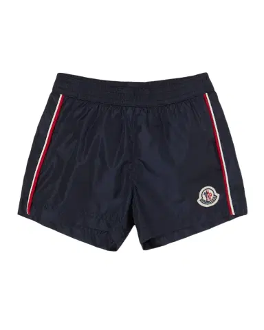 Moncler Boy's Nylon Swim Shorts, Size 3M-3 | Thumbnail 1