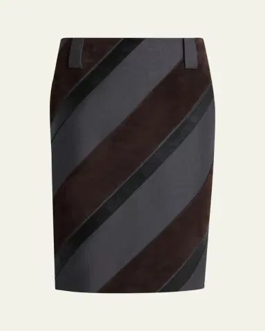 Versace Paneled Midi Skirt | Thumbnail 4