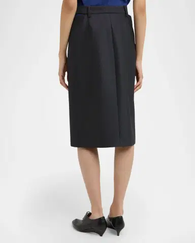 Jil Sander Waist-Cutout Wool Suiting Skirt | Thumbnail 3 Jil Sander Waist-Cutout Wool Suiting Skirt | Thumbnail 3