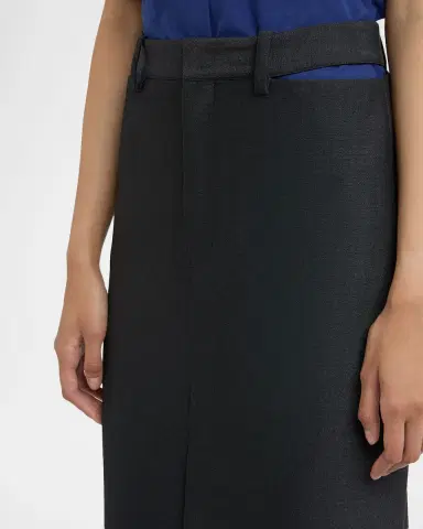 Jil Sander Waist-Cutout Wool Suiting Skirt | Thumbnail 5 Jil Sander Waist-Cutout Wool Suiting Skirt | Thumbnail 5