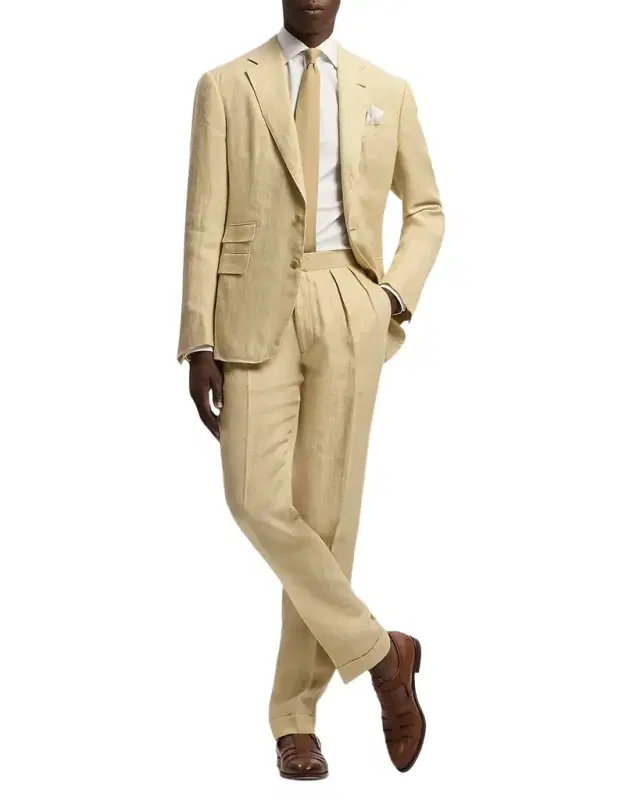 Men 's Textured Linen Blend Sport Coat