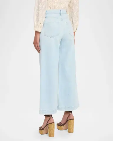 PAIGE Harper High-Rise WIde-Leg Ankle Jeans | Thumbnail 3