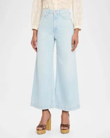 PAIGE Harper High-Rise WIde-Leg Ankle Jeans | Thumbnail 4