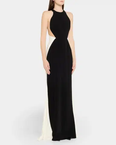 Stella McCartney Colorblock Body-Con Maxi-Dress | Thumbnail 3 Stella McCartney Colorblock Body-Con Maxi-Dress | Thumbnail 3