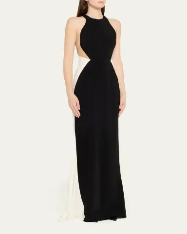 Stella McCartney Colorblock Body-Con Maxi-Dress | Thumbnail 8 Stella McCartney Colorblock Body-Con Maxi-Dress | Thumbnail 8