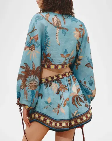 ALÉMAIS Georgie Tropical Crop Top | Thumbnail 3 ALÉMAIS Georgie Tropical Crop Top | Thumbnail 3