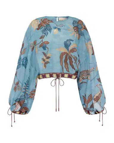 ALÉMAIS Georgie Tropical Crop Top | Thumbnail 1 ALÉMAIS Georgie Tropical Crop Top | Thumbnail 1