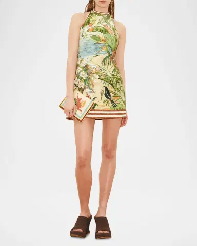 ALÉMAIS Toucan Tango Halter Mini Dress | Thumbnail 2 ALÉMAIS Toucan Tango Halter Mini Dress | Thumbnail 2