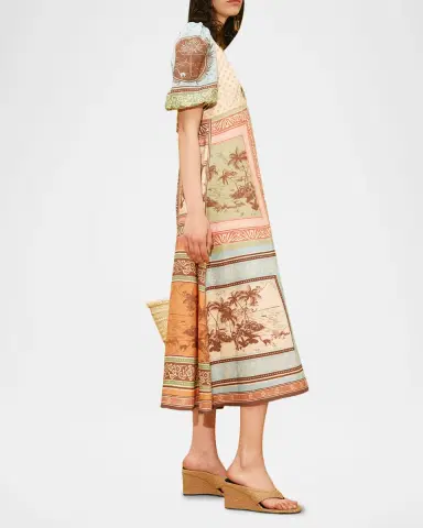 ALÉMAIS Alberta Linen Midi Dress | Thumbnail 4 ALÉMAIS Alberta Linen Midi Dress | Thumbnail 4