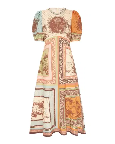 ALÉMAIS Alberta Linen Midi Dress | Thumbnail 1 ALÉMAIS Alberta Linen Midi Dress | Thumbnail 1