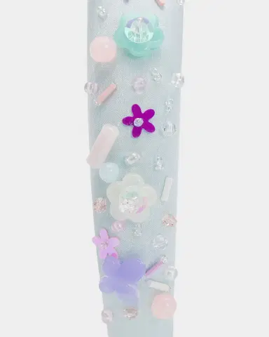 Bari Lynn Girl 's Beaded Puffy Headband | Thumbnail 2