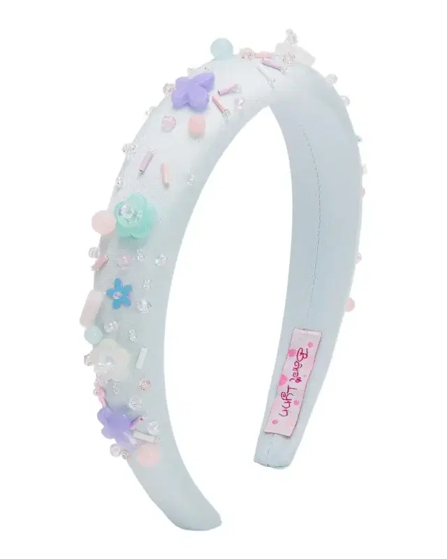 Girl 's Beaded Puffy Headband