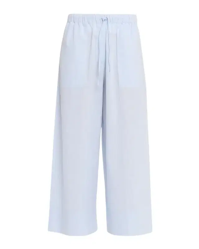 Cotton-Linen Wide-Leg Drawstring Summer Trousers