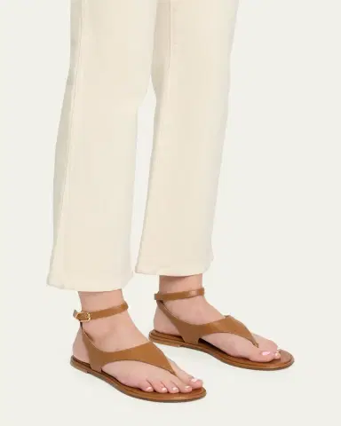 Stuart Weitzman Marley Nappa Leather Flat Thong Sandals | Thumbnail 2 Stuart Weitzman Marley Nappa Leather Flat Thong Sandals | Thumbnail 2