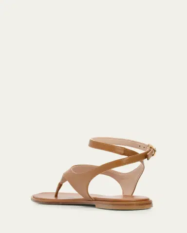 Stuart Weitzman Marley Nappa Leather Flat Thong Sandals | Thumbnail 4 Stuart Weitzman Marley Nappa Leather Flat Thong Sandals | Thumbnail 4