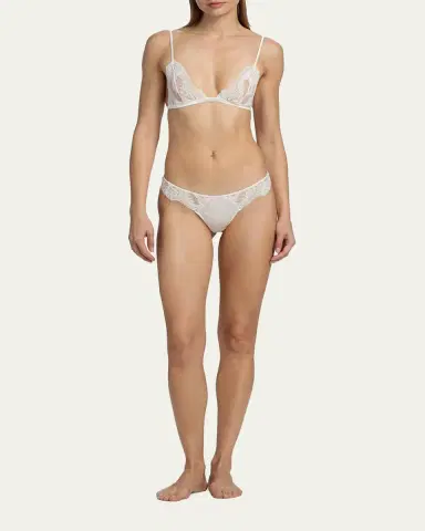 Kiki de Montparnasse Voltaire Embroidered Lace Triangle Bra | Thumbnail 2 Kiki de Montparnasse Voltaire Embroidered Lace Triangle Bra | Thumbnail 2