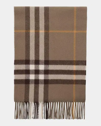 Burberry Check Cashmere Scarf | Thumbnail 2