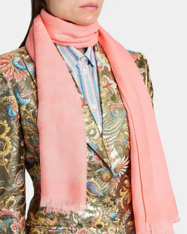 Etro Floral Cotton-Blend Scarf | Thumbnail 3 Etro Floral Cotton-Blend Scarf | Thumbnail 3