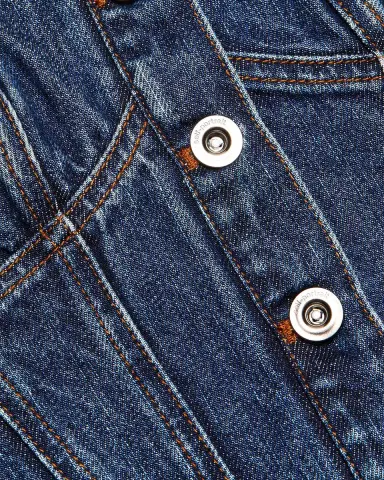 Self-Portrait Denim Corset Top | Thumbnail 6 Self-Portrait Denim Corset Top | Thumbnail 6