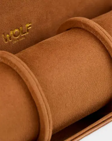 Wolf Vegan Leather Brogue Triple Watch Roll | Thumbnail 4