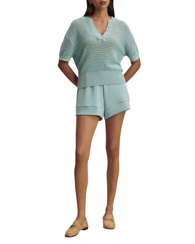 Callie Open-Knit Top