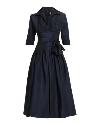 Rickie Freeman for Teri Jon Pleated A-Line Midi Dress | Thumbnail 1 Rickie Freeman for Teri Jon Pleated A-Line Midi Dress | Thumbnail 1