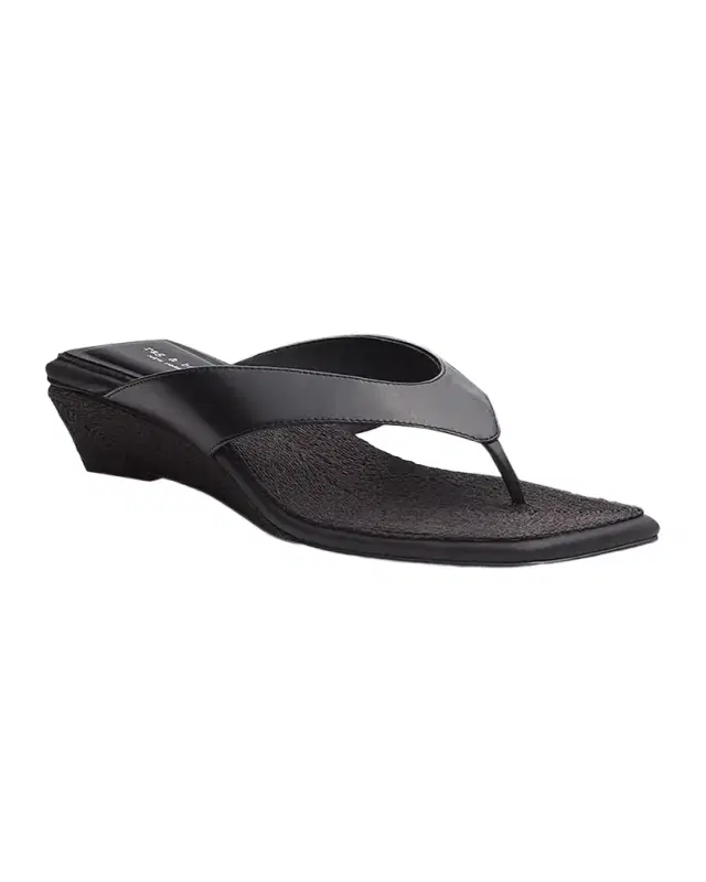 Rag & Bone Jo Jute and Leather Thong Wedge Sandals