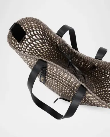 Loewe x Paula's Ibiza Braid Medium Woven Basket Tote Bag | Thumbnail 4