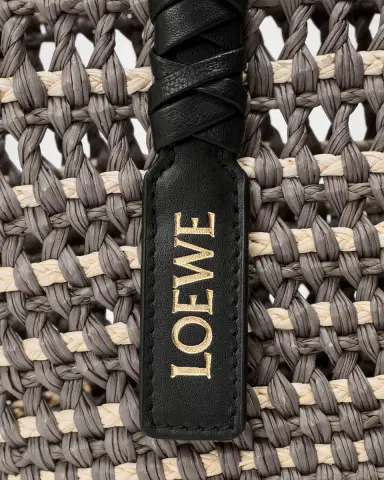 Loewe x Paula's Ibiza Braid Medium Woven Basket Tote Bag | Thumbnail 6