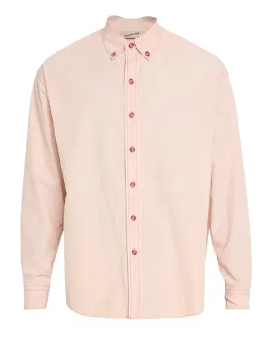 Sanderlak Men's Stripe Poplin Oversized Button-Down Shirt | Thumbnail 1 Sanderlak Men's Stripe Poplin Oversized Button-Down Shirt | Thumbnail 1