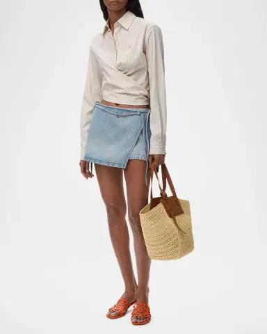 Loewe x Paula's Ibiza Jean Skort | Thumbnail 2 Loewe x Paula's Ibiza Jean Skort | Thumbnail 2