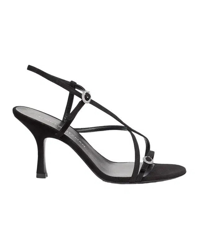 Stuart Weitzman 85mm Kensington Suede Strappy Sandals