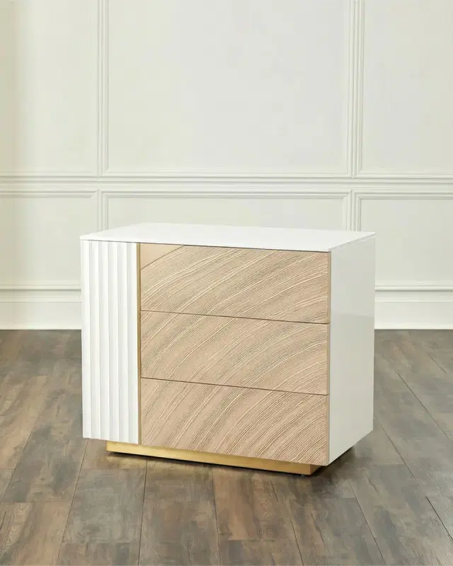 John-Richard Collection x Carol Benson-Cobb Province 3-Drawer Nightstand, Left