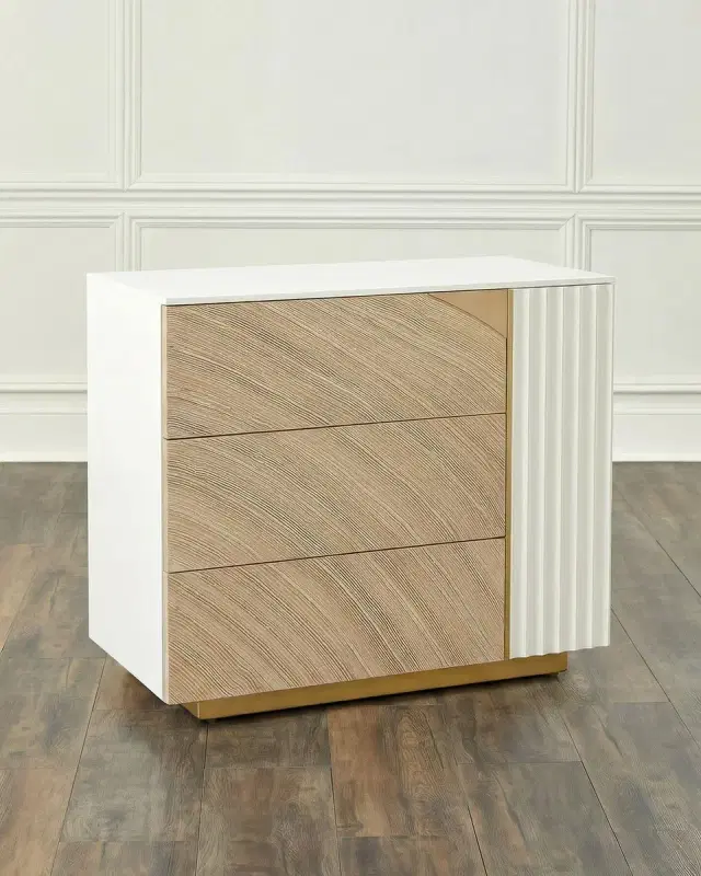 John-Richard Collection x Carol Benson-Cobb Province 3-Drawer Nightstand, Right