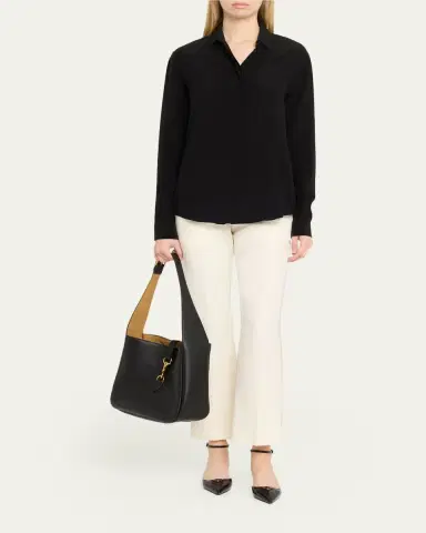 Nili Lotan Anita Leather Shoulder Bag | Thumbnail 10