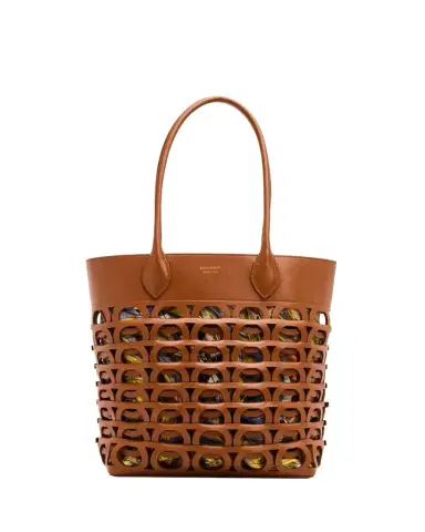 Ferragamo Medium Gancini Leather Outline Tote Bag | Thumbnail 1 Ferragamo Medium Gancini Leather Outline Tote Bag | Thumbnail 1