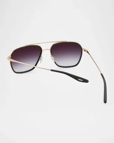 BARTON PERREIRA Rizzo Titanium Navigator Sunglasses | Thumbnail 2