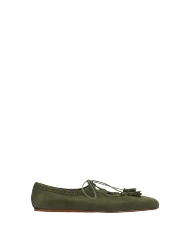 Church's Rhea Suede Lace-Up Ballerina Flats | Thumbnail 1