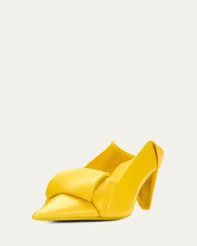 Loewe 70mm Origami Folded Leather Mule Pumps | Thumbnail 2