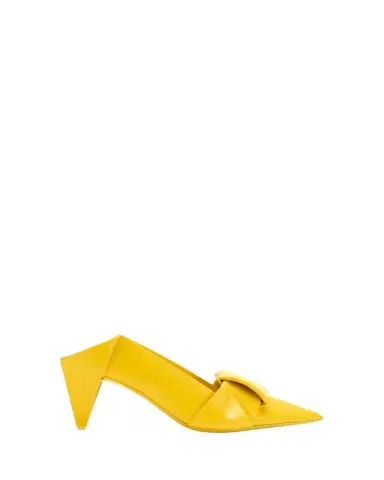Loewe 70mm Origami Folded Leather Mule Pumps | Thumbnail 1
